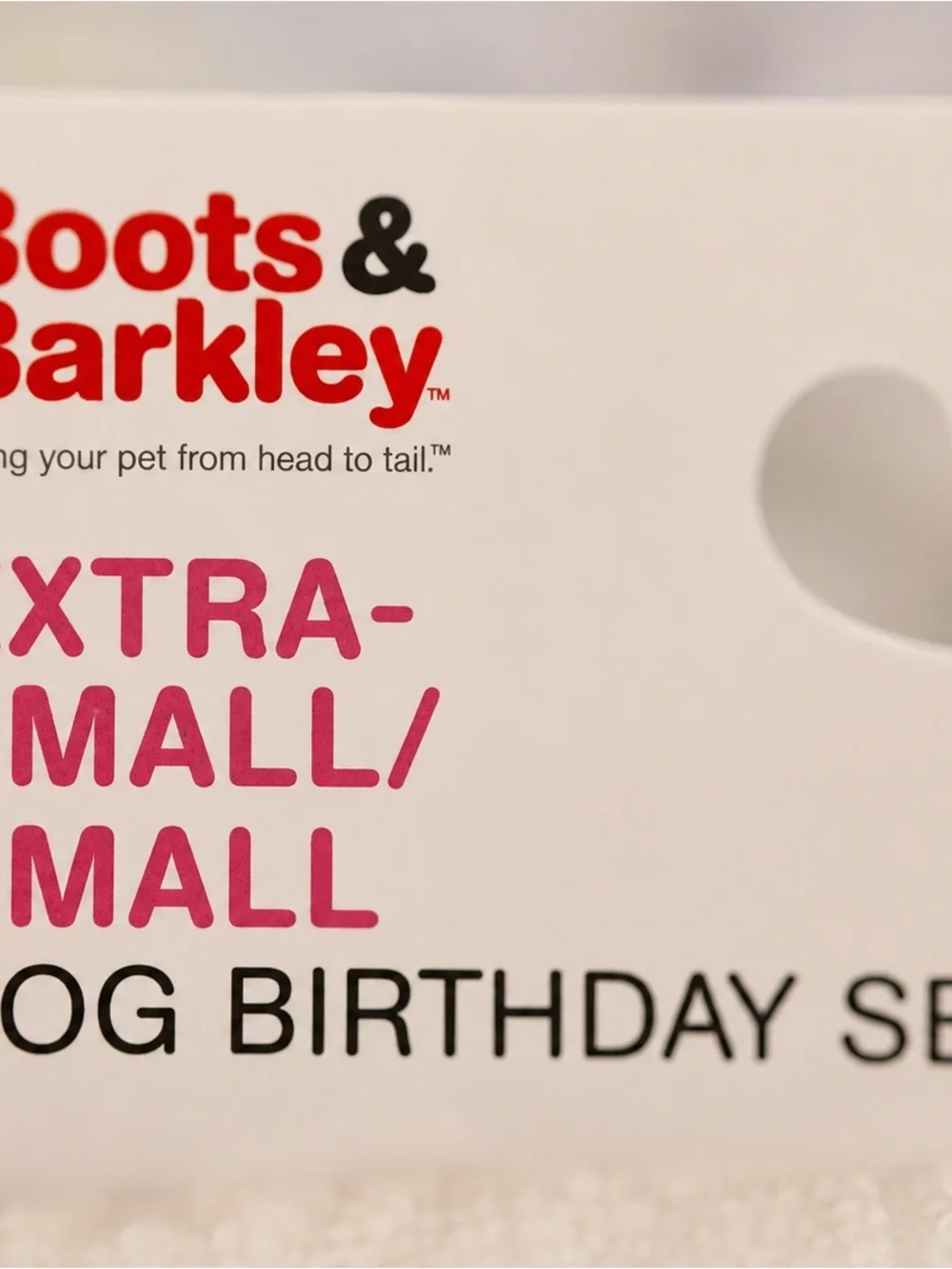Boots & Barkley includes dog